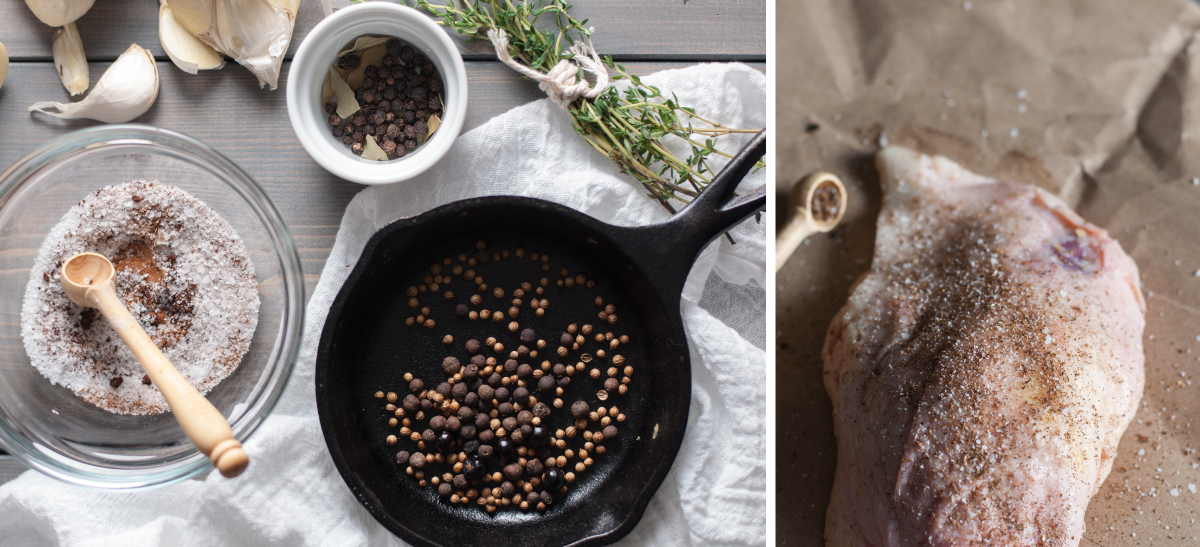 An impressive, make ahead-friendly winter dinner party menu featuring duck confit foolproof enough for first-timers.