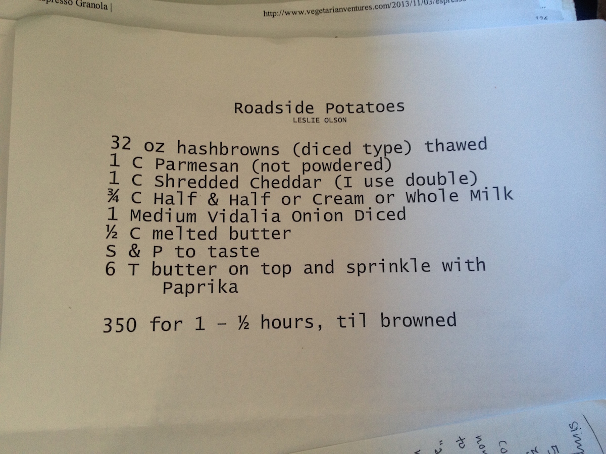 The original roadside potatoes recipe
