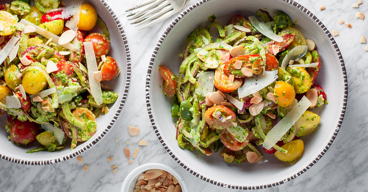 Spanish Tomato Salad with Almond Herb Dressing Natural Comfort Kitchen